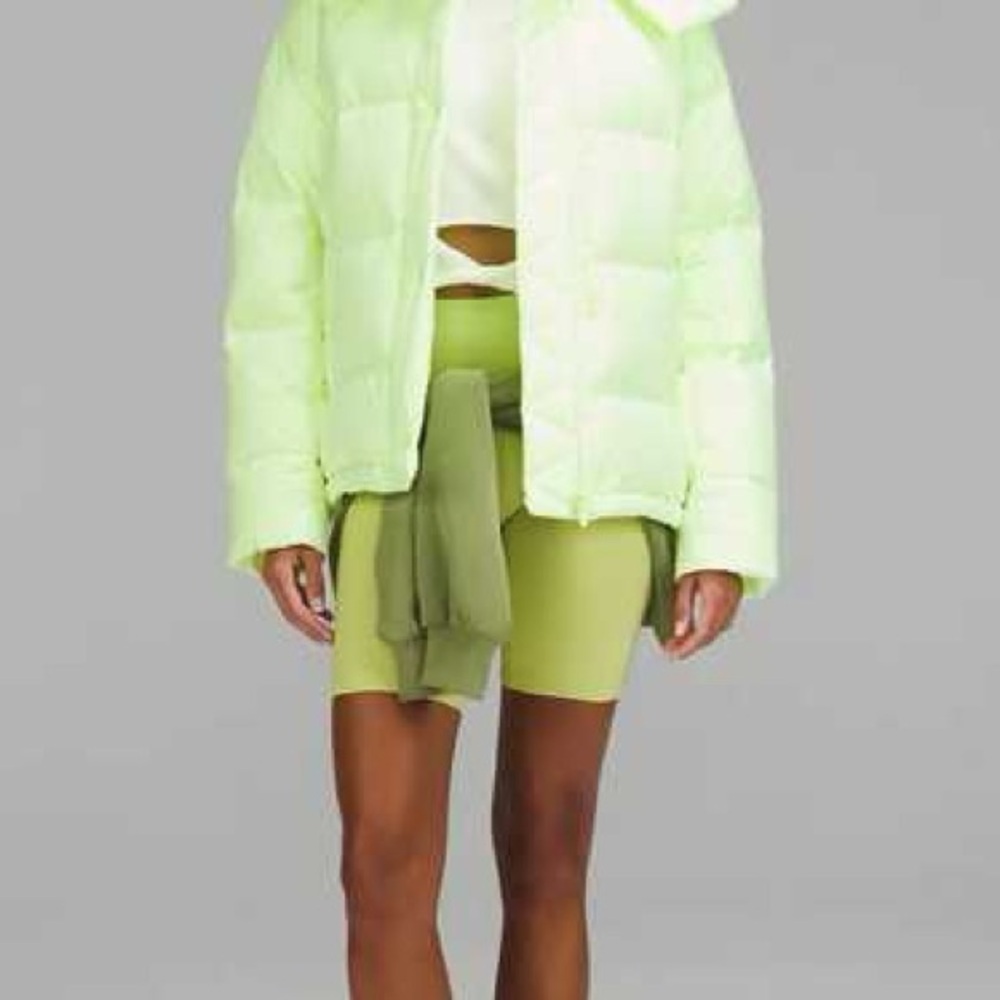 lululemon athletica Neon Lime Puffer Jacket